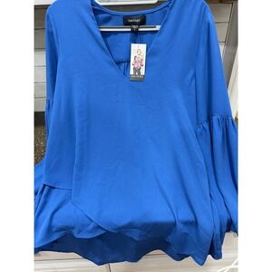 karen kane NWT blue bell sleeve blouse small